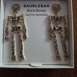NWOT Baublebar Bare Bones Skelton Earrings
